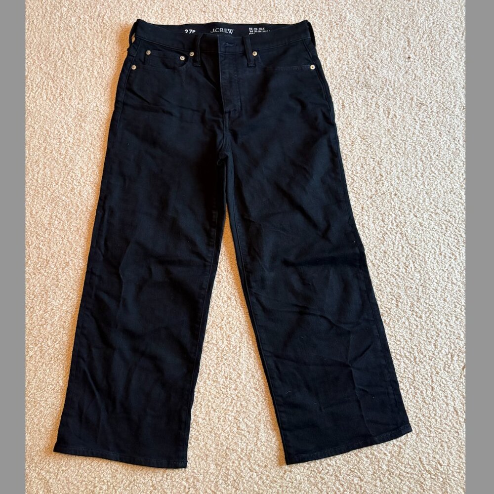J.Crew Petite high-rise slim-wide jean in 1996 semi-stretch. Size 27 Petite